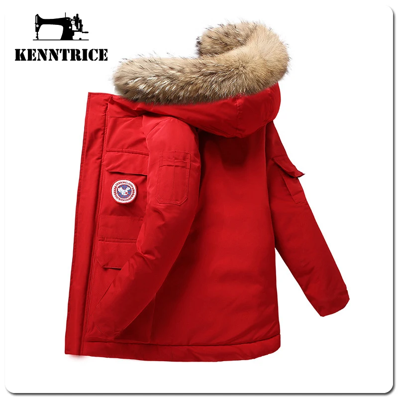 Kenntrice Fashion Parkas Jackets Youth colorful Trend Style Thermal Hooded Couples Dress Snow Windshield Cold Proof Big Yards