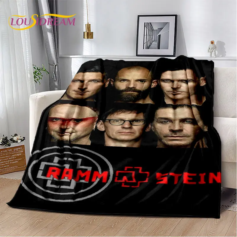 

R-Rammstein, тяжелый металл, рок-группы, мягкое плюшевое одеяло, фланелевое одеяло, покрывало для гостиной, спальни, кровати, дивана, пикника