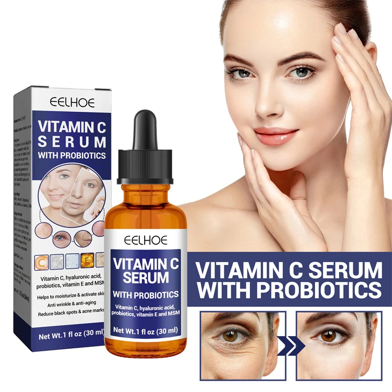 

Hyaluronic Acid Wrinkle Removal Face Serum Anti-Aging Fade Fine Lines Spots Vitamin C Whitening Brighten Moisturizing Skin Care
