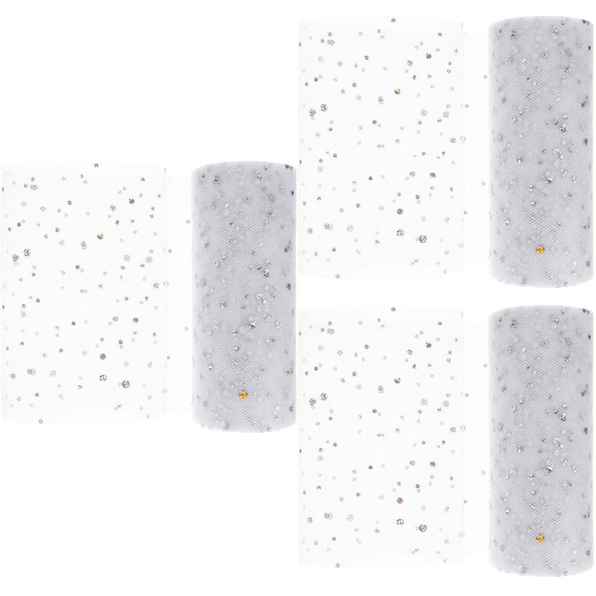 

3 Rolls Of Birthday Tulle Fabric Roll Fabric Tulle Craft Netting Fabric DIY Tulle Ribbon