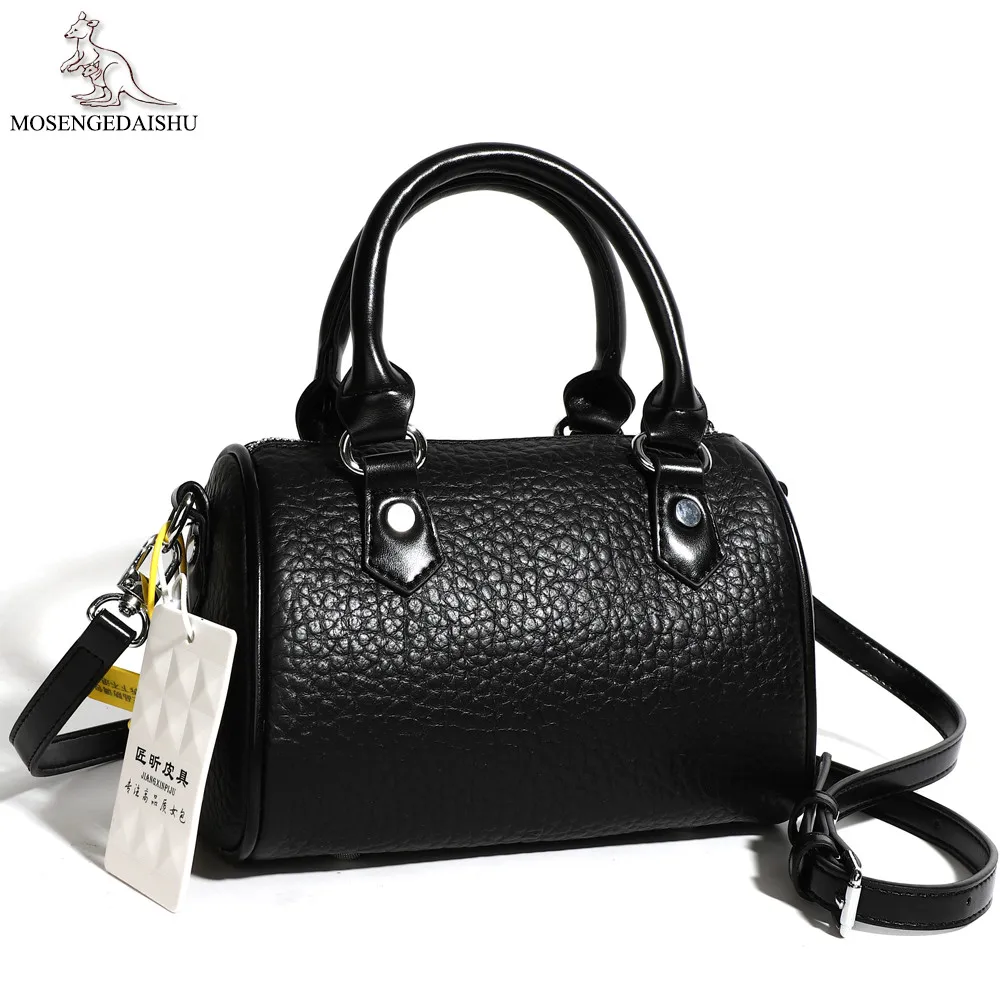 

Quality Cowhide Crossbody Bag for Women Casual Soft Genuine Leather Small Handbag and Purse Female Solid Color Shoulder Tote Bag