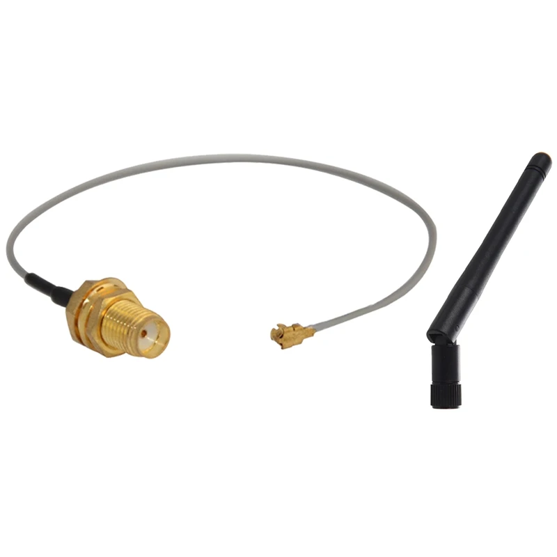 5DB 2 4G SMA Male Wifi беспроводной адаптер Сетевая антенна с IPX / U.Fl к гнезду перегородка