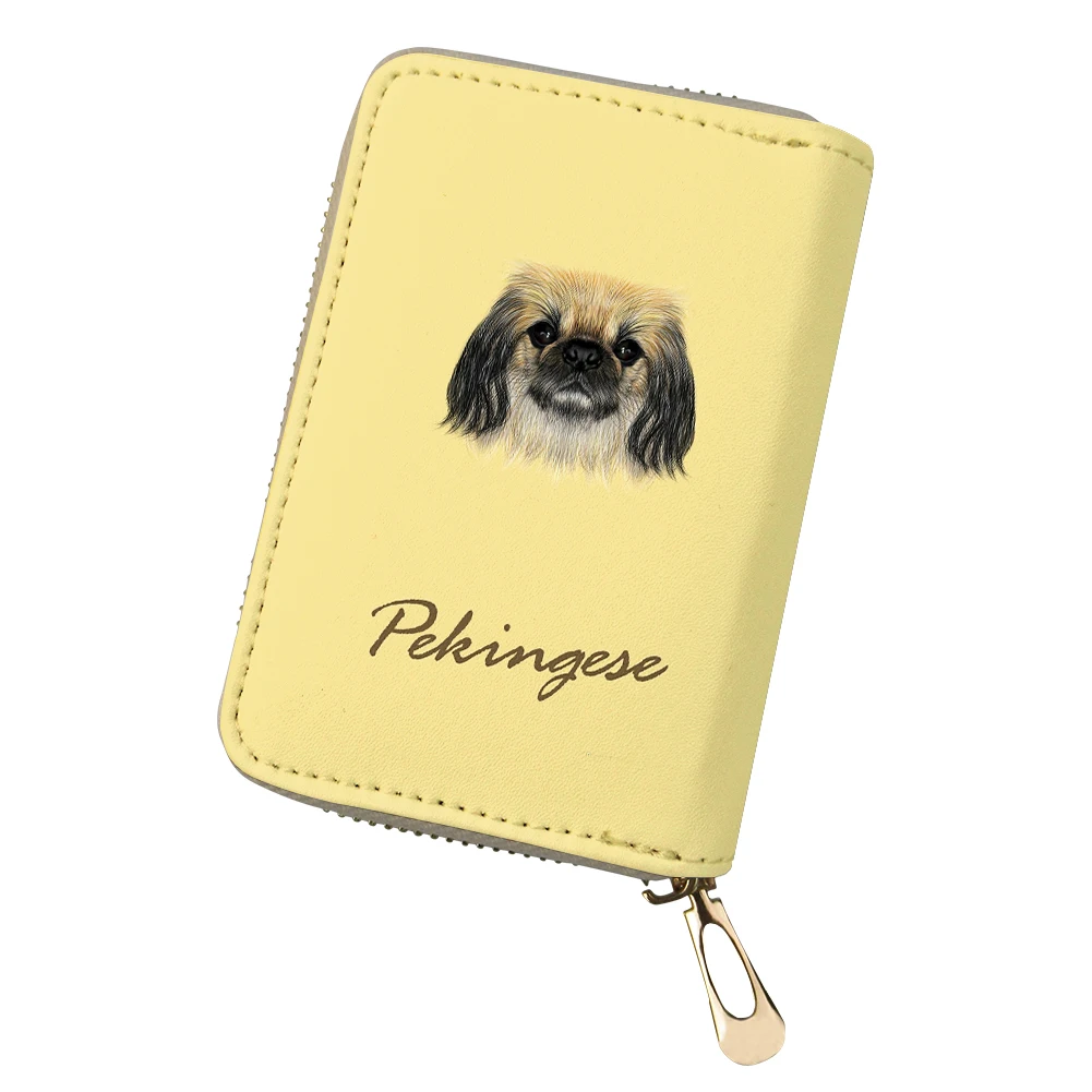 ADVOCATOR Dog Avatar Pattern Women's Card Bag Personalized Customized Zipper Card Holder Portable Mini Clutch Free Shipping