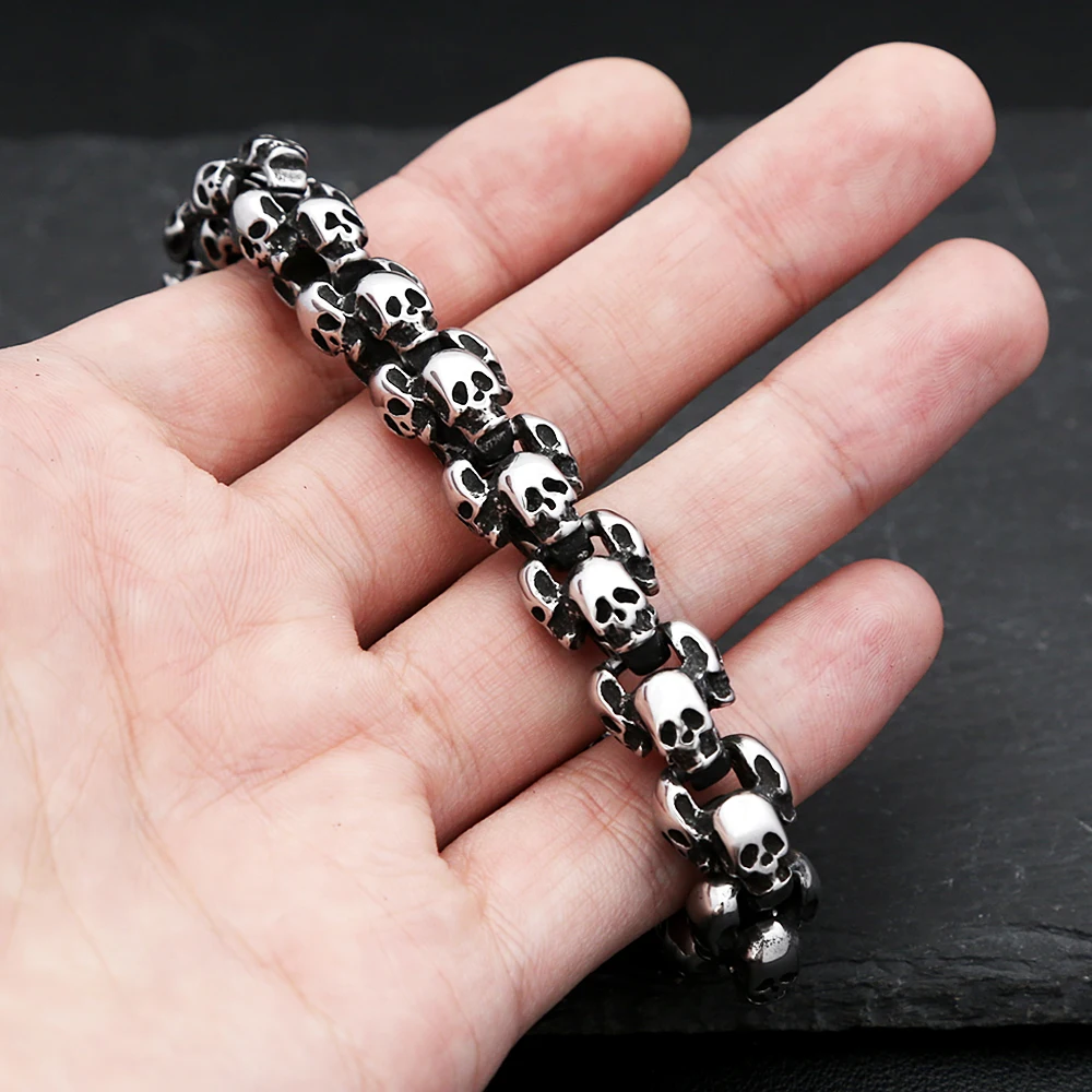 Винтажный готический браслет TOGA PULLA из нержавеющей стали