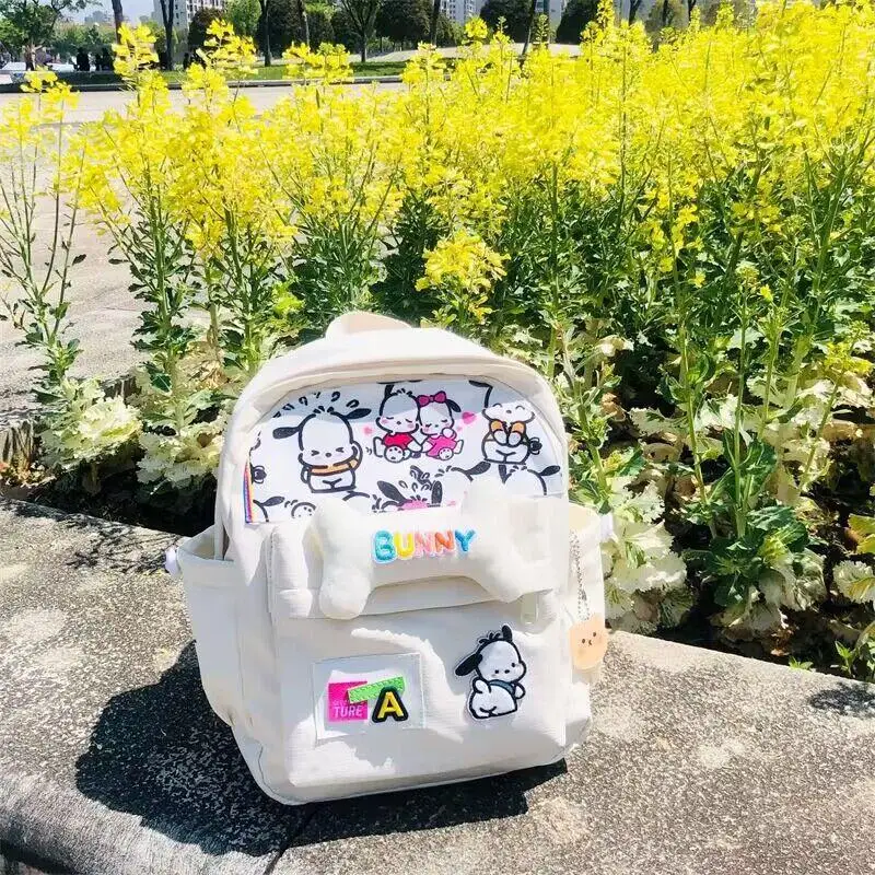 

Новинка 2023 г., милый школьный ранец Sanrio понравико с героями мультфильмов для учеников, модный Вместительный рюкзак, сумка-тоут