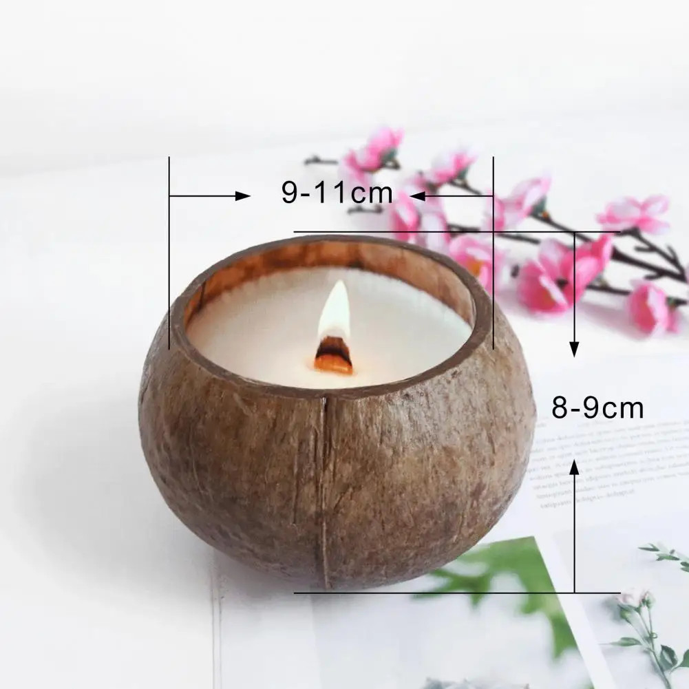 

Food Container Fancy Natural Decorative Coconut Shell Candle Holder Bowl Photo Props Candy Bowls Decorative Bowl