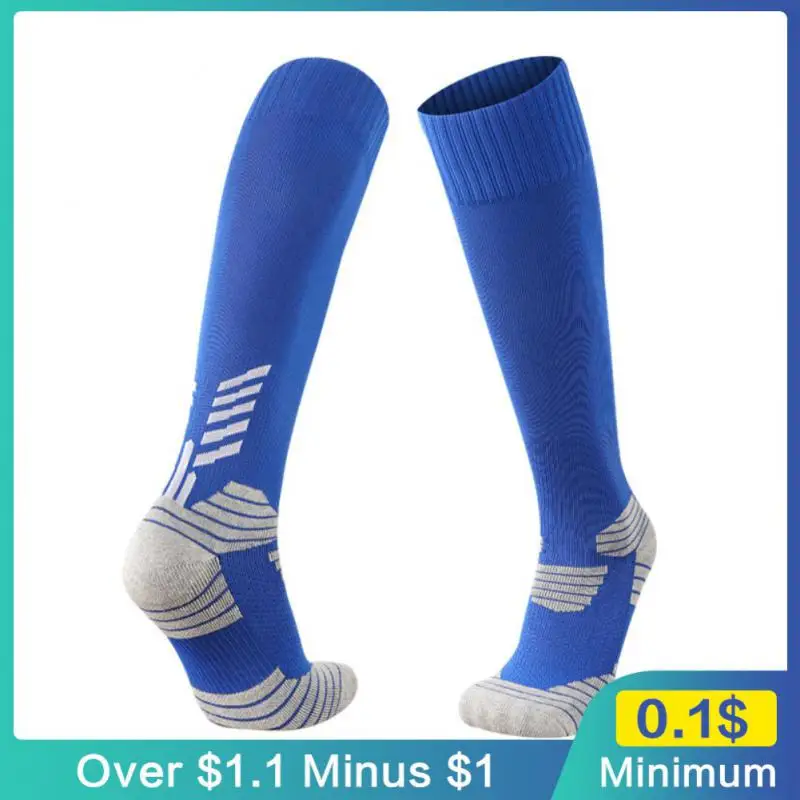 

Knee Legging Volleyball Long Socks Thickened Knitted For Men Women Long Socks Anti Slip Nylon Sports Socks Rugby Stockings