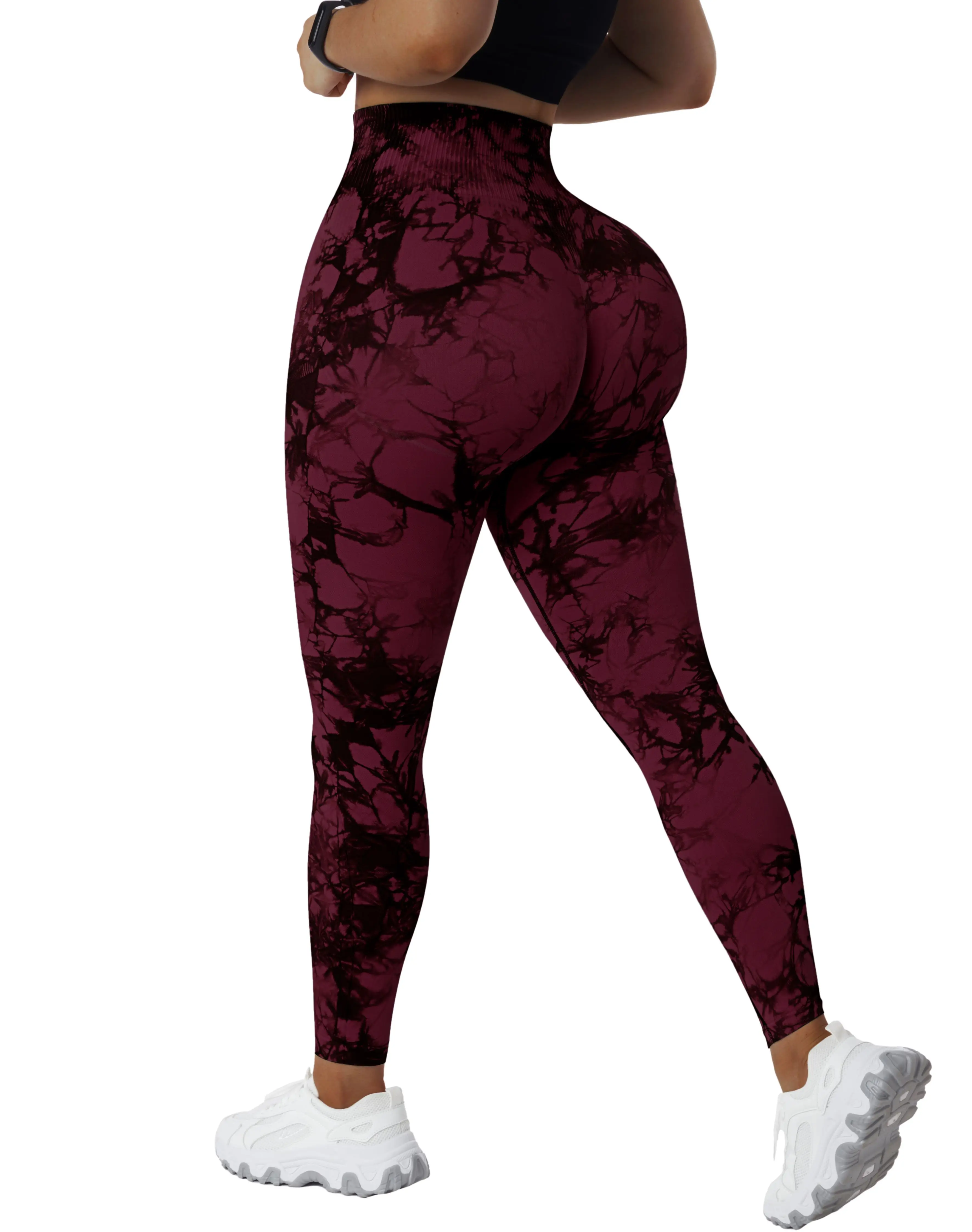 

Women Contour Scrunch Butt Lifting Leggings Seamless Workout Yoga Pants Tie Dye Seamless Leggings for Women High Waist Yoga Pant