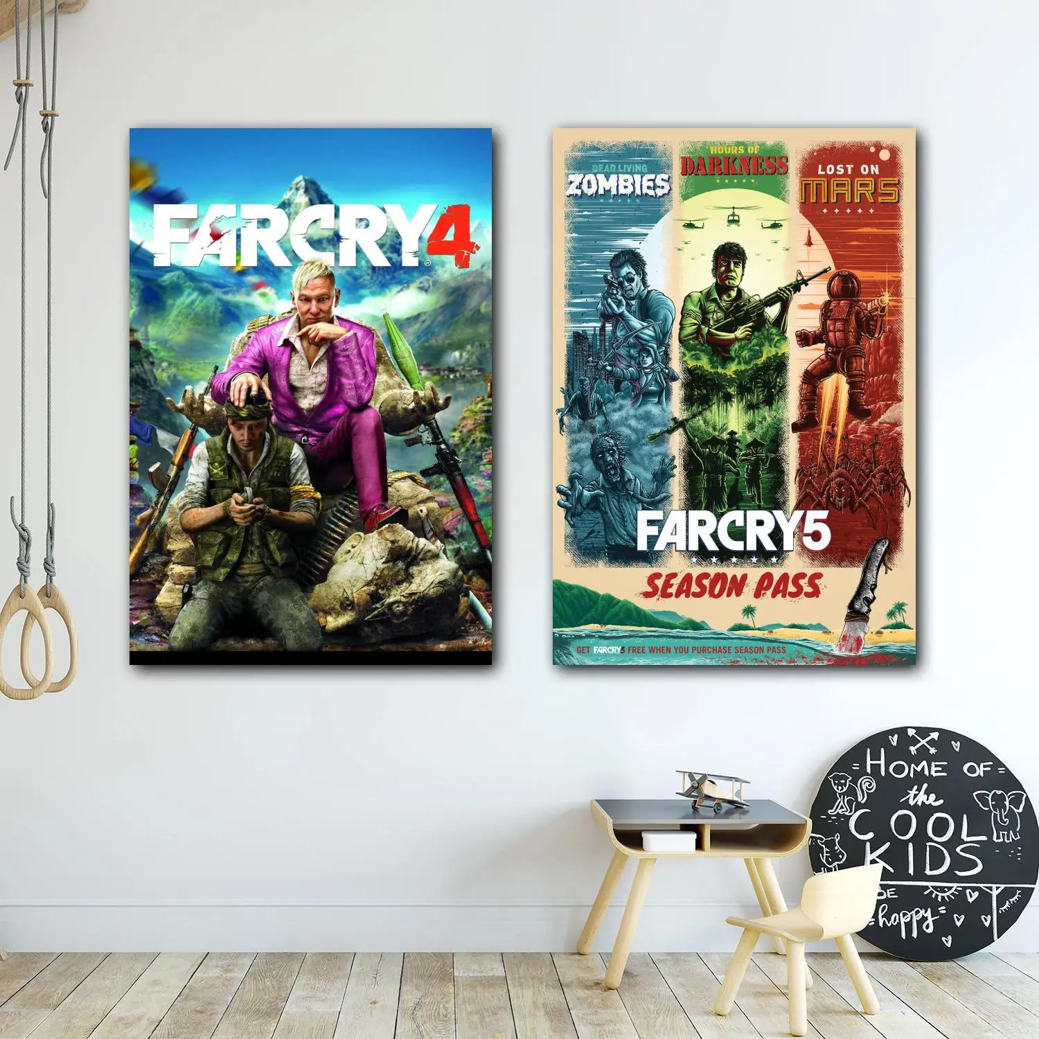 Картина-постер для видеоигр на рассвет 24x6 |