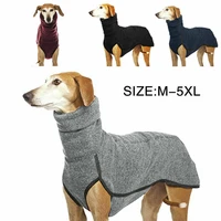 pet winter warm high collar jumper sweater greyhound dog thickened clothes coat pullover for medium large dogs mascotas supplies