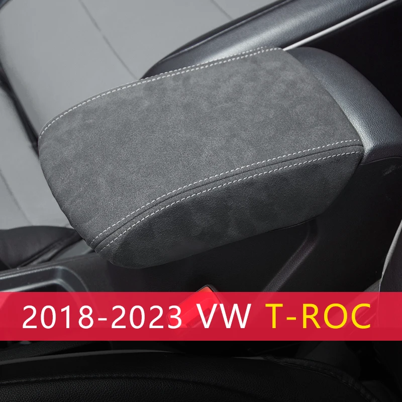 

Armrest box protective Cover For VW T-roc Troc 2019 2020 2021 2022 2023 Volkswagen Accessories Cushion Support Box Armrest Mat