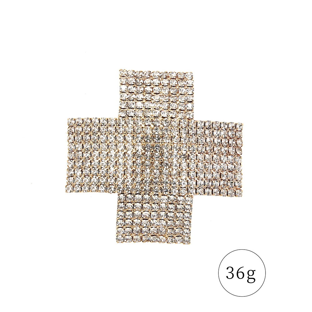 Sexy Women's Metal Nipple Cover Shiny Silver Rhinestone Nipple Pasties Party Decor Reusable Cross Silicone Bra Nipple Stickers