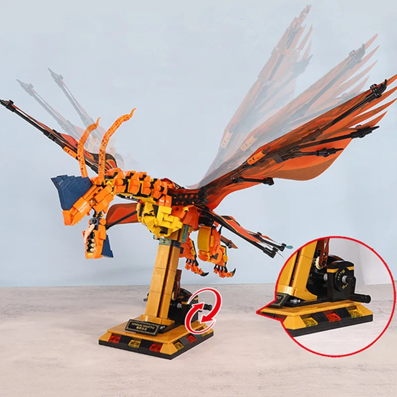 Miniso Disney Аватары Птерозавр Драконы Подсветченный мир Модель Строительные блоки