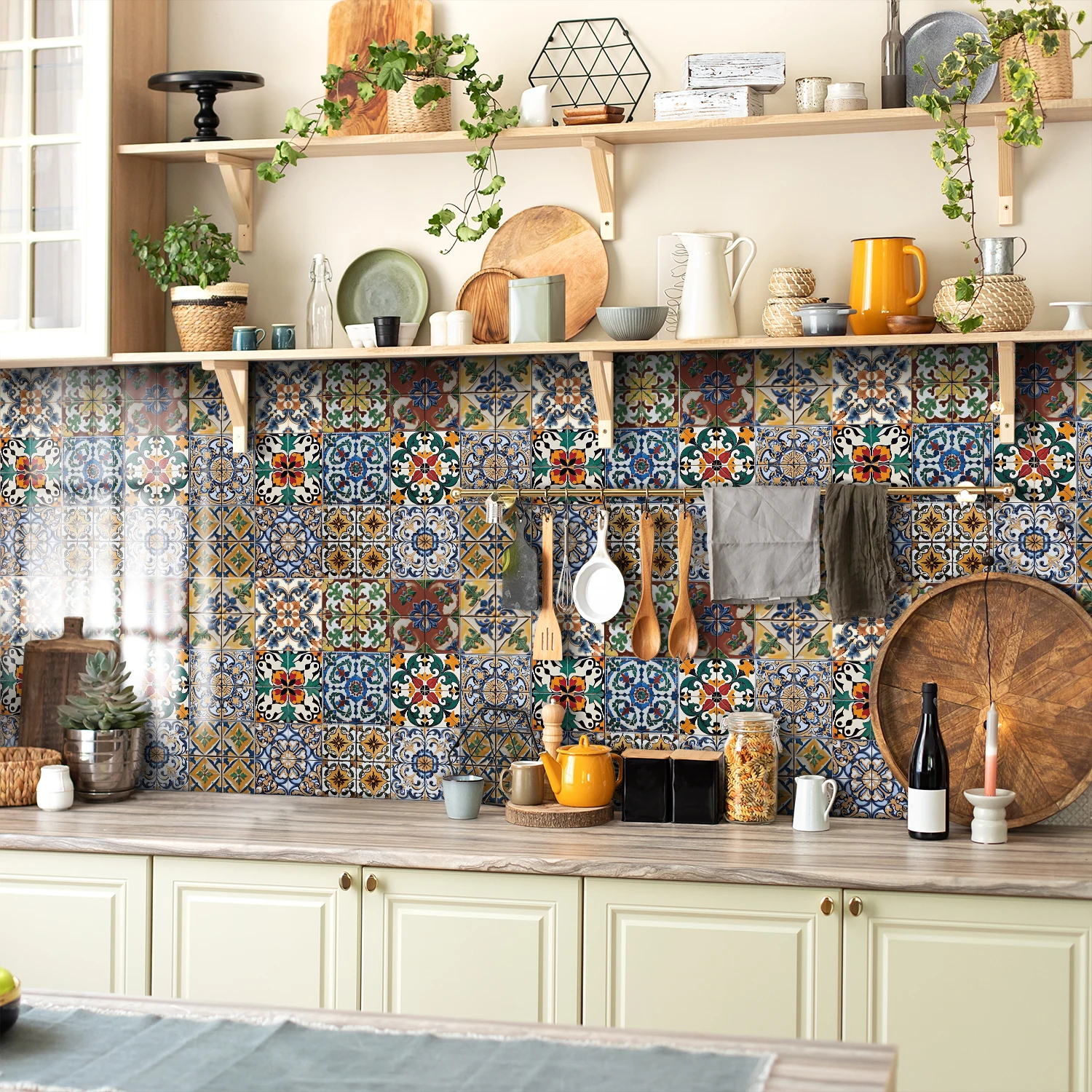 

Классические Самоклеящиеся Наклейки На Стену Для Плитки, Водонепроницаемая Утолщенная Наклейка На Стену Из ПВХ Для Спальни