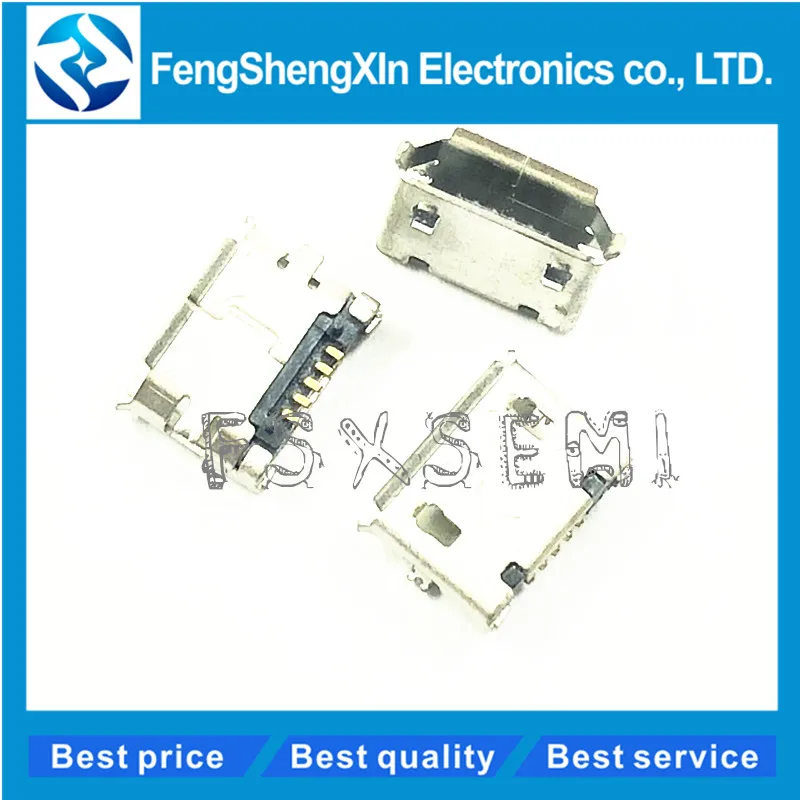

100pcs/lot MicroUSB socket MK5P Mike 5P MINIUSB USB 5-pin female