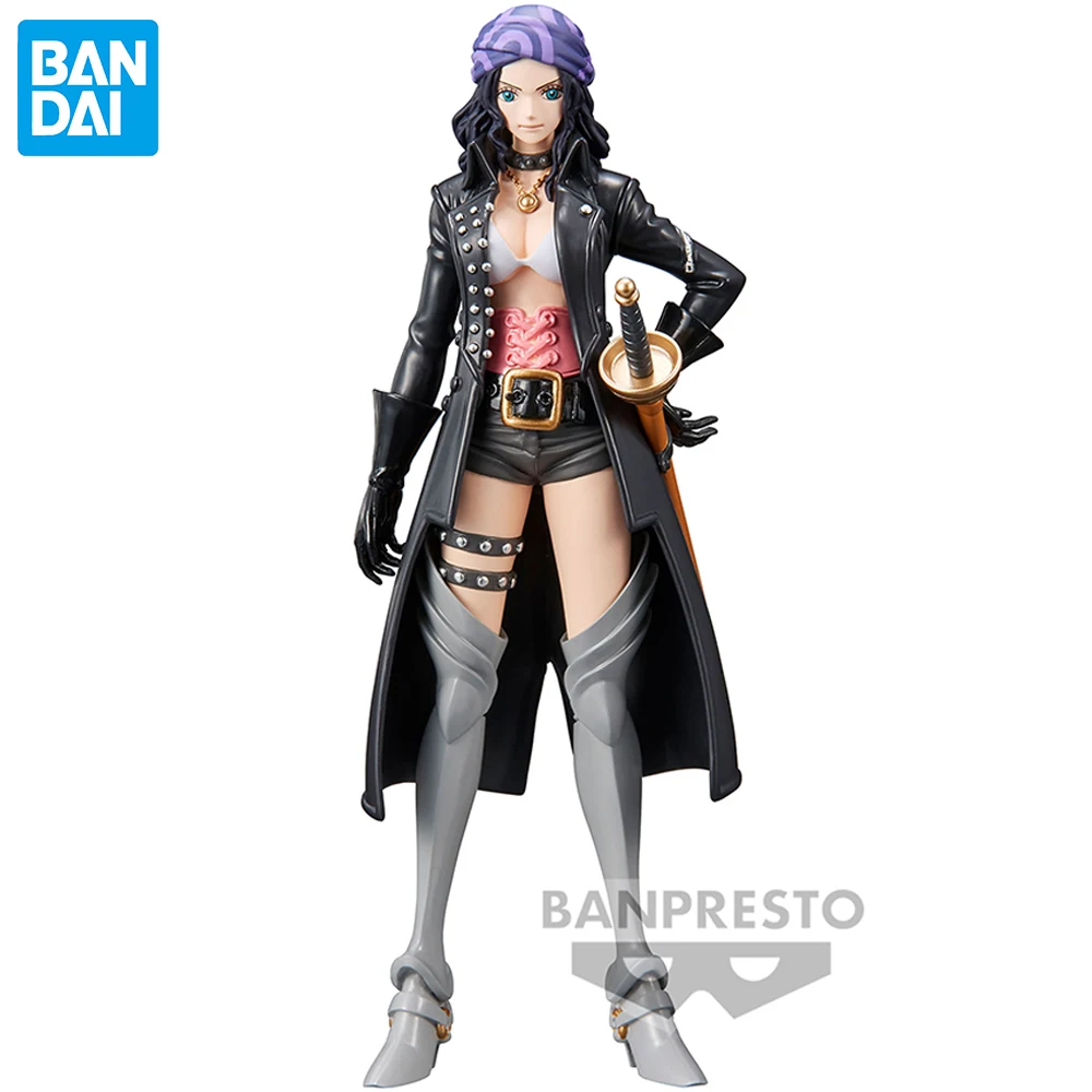 

Bandai Banpresto One Piece Film Red Nico Robin Anime Figure DXF The Grandline Lady 2 Original Collectible Action Model Toys