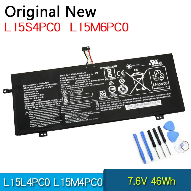 

NEW Original Battery L15L4PC0 L15M4PC0 L15S4PC0 L15M6PC0 For Lenovo IdeaPad 710S-13ISK 710S-IKB xiaoxin Air 13 K22-80 V730-13