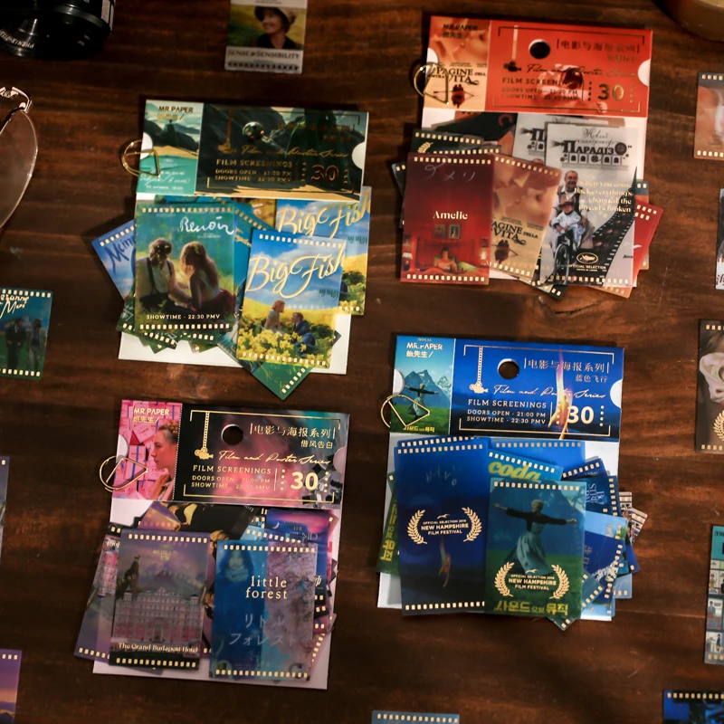 

Mr. Paper 4 стиля 30 шт./упаковка винтажные наклейки-клипсы для пленки творческие персонажи постеры ручные аккаунты украшения канцелярские накле...