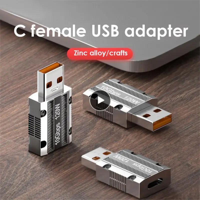 

Applicable To Many Equipment Computer Converter Zinc Alloy Data Line Converter Stronger Durable Usb To Type-c Female Adapter