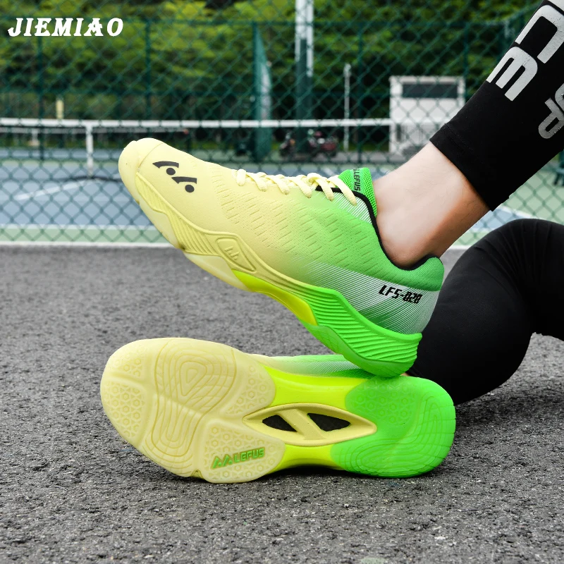 

JIEMIAO New Profession Men Women Tennis Shoes Breathable Mesh Sport Shoes Outdoor Tennis Training Sneakers Badminton Shoes