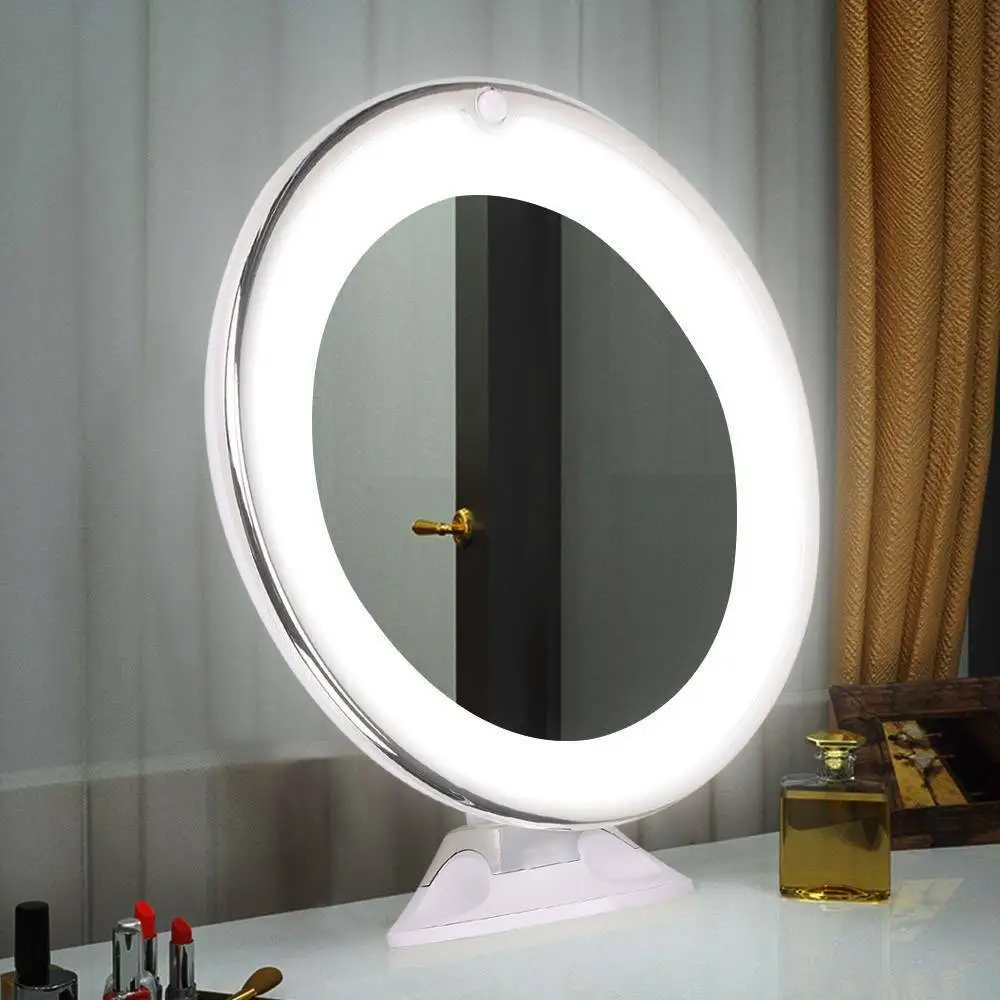 14 Led Fashion Makeup Mirror With 10x Magnifying Light Settings Bright Natural Daylight Cosmetic Mirror For Women