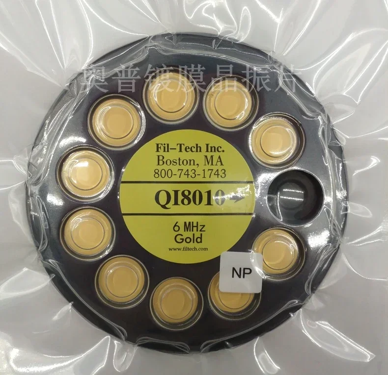 Optotech Вафля JJK с золотым покрытием кварцевая облатка 6M кристальная QI8010 10 шт.