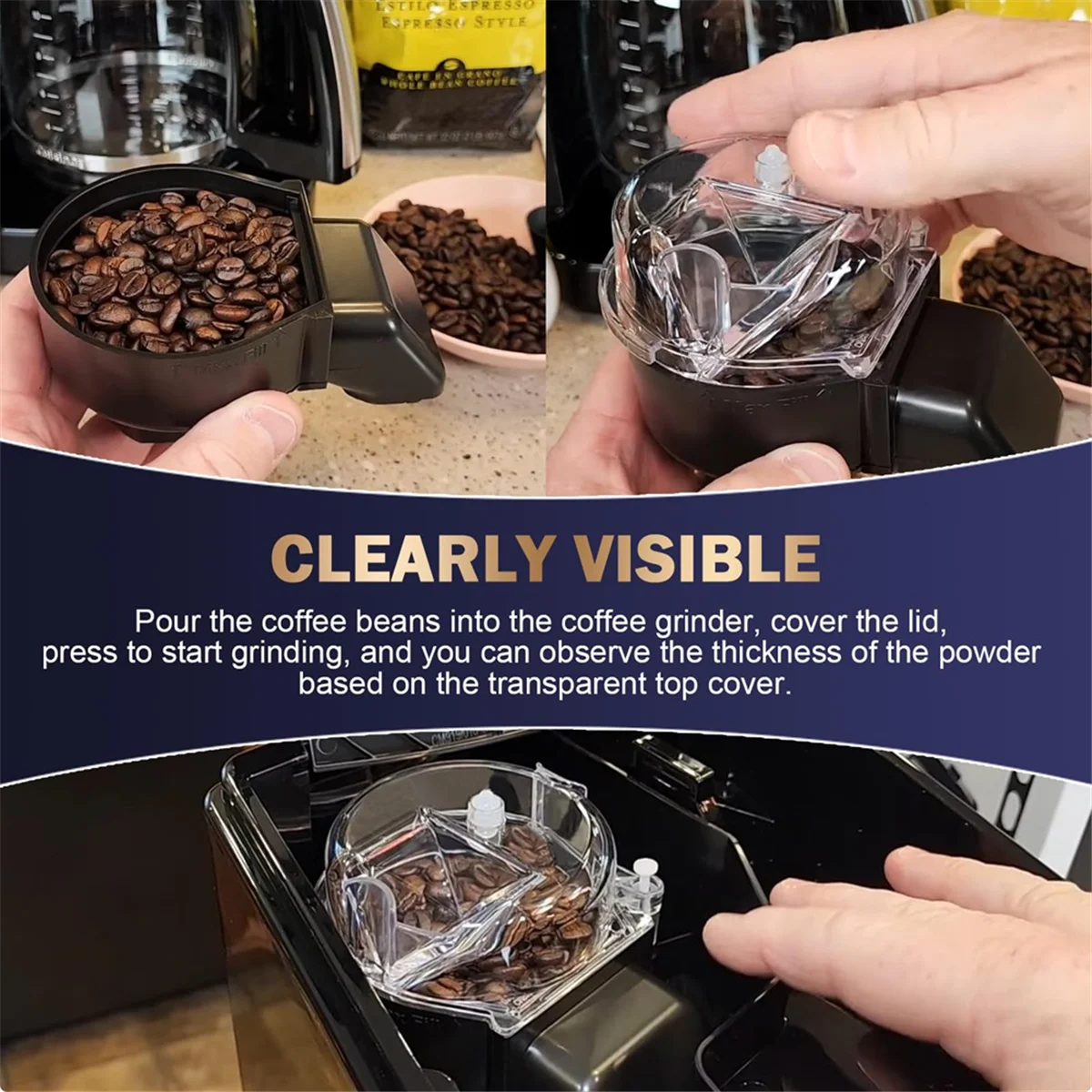 DGB-500GLID для кофеварки Cuisinart прозрачная кофеварка сменная крышка сборки кофемолки -