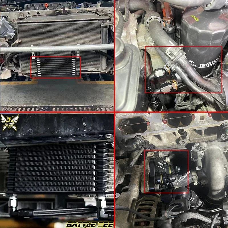 Универсальный термостатический масляный фильтр AN10 с высотой 45 ° адаптер для