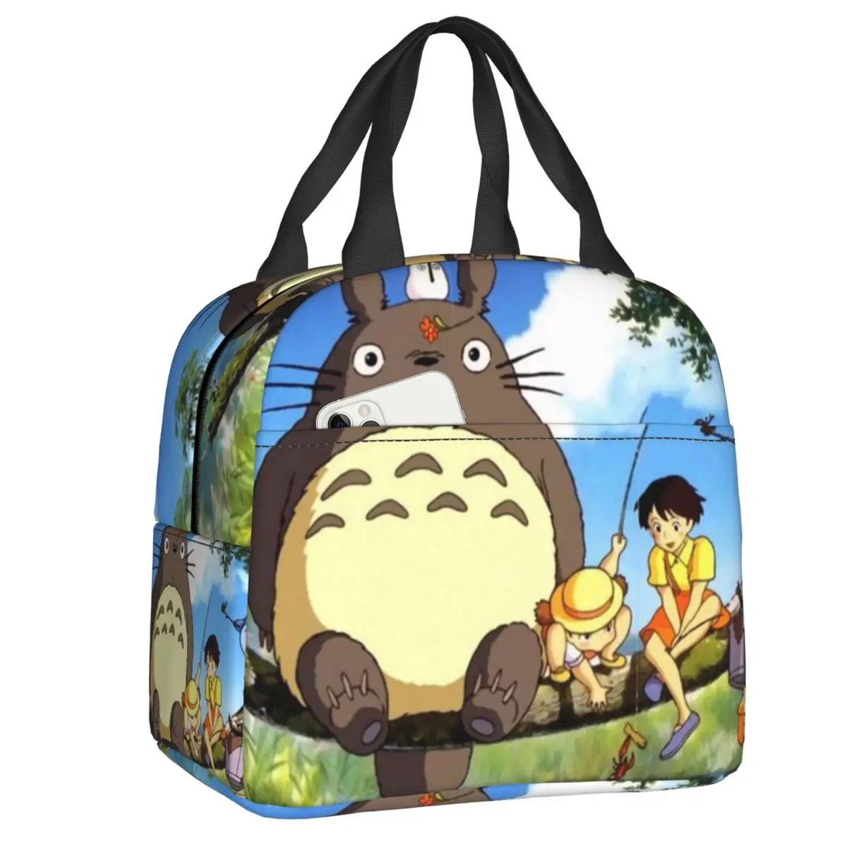 

Изолированный Ланч-бокс My Neighbor Totoro для работы, школьный переносной охладитель Forest Spirit, термо-бокс для женщин и детей