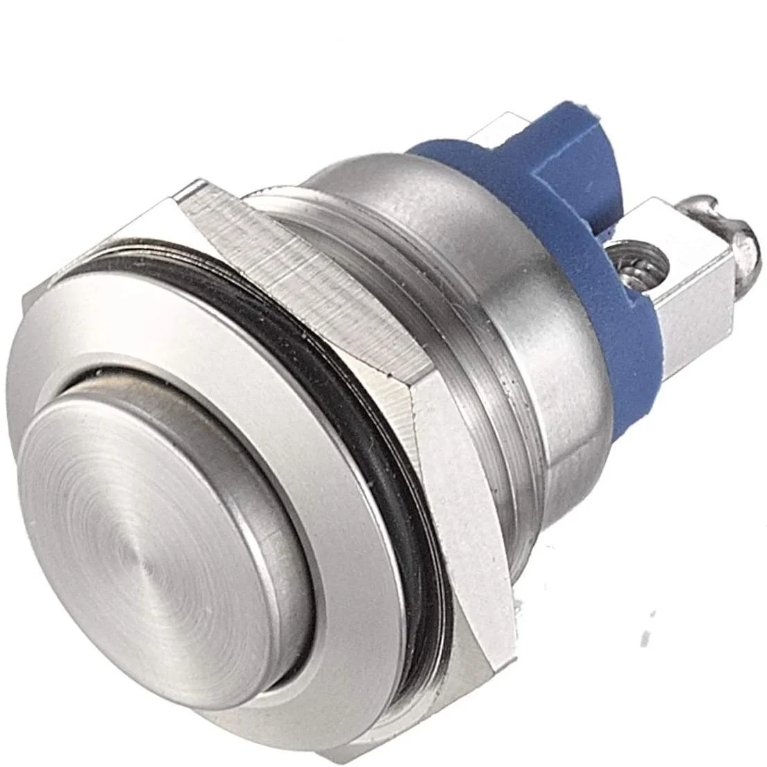 

APIELE 16mm Momentary Push Button Switch High Round Cover Waterproof Stainless Steel High Flush Screw Terminals