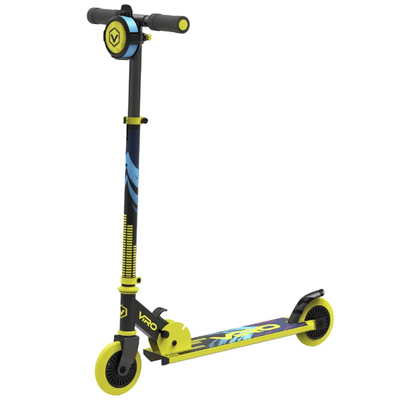 

VR 240 Soundtrack Unisex Kick Scooter with Portable Wireless Speaker, Yellow- Kids Ages 8-13 Years Old