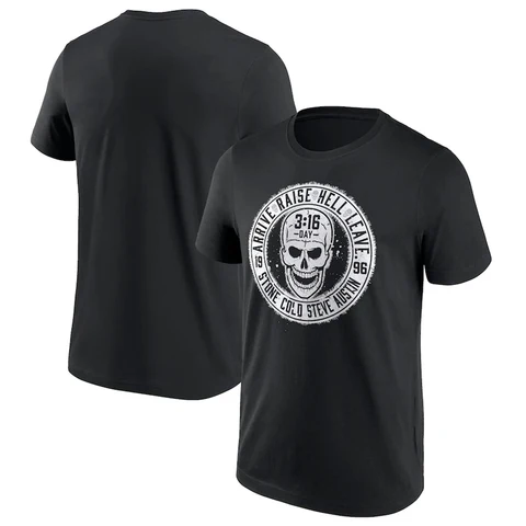 Мужская футболка Stone Cold Steve Austin Blood From A Stone, летняя футболка с коротким рукавом, новинка 2025, модный женский нейтральный спортивный топ