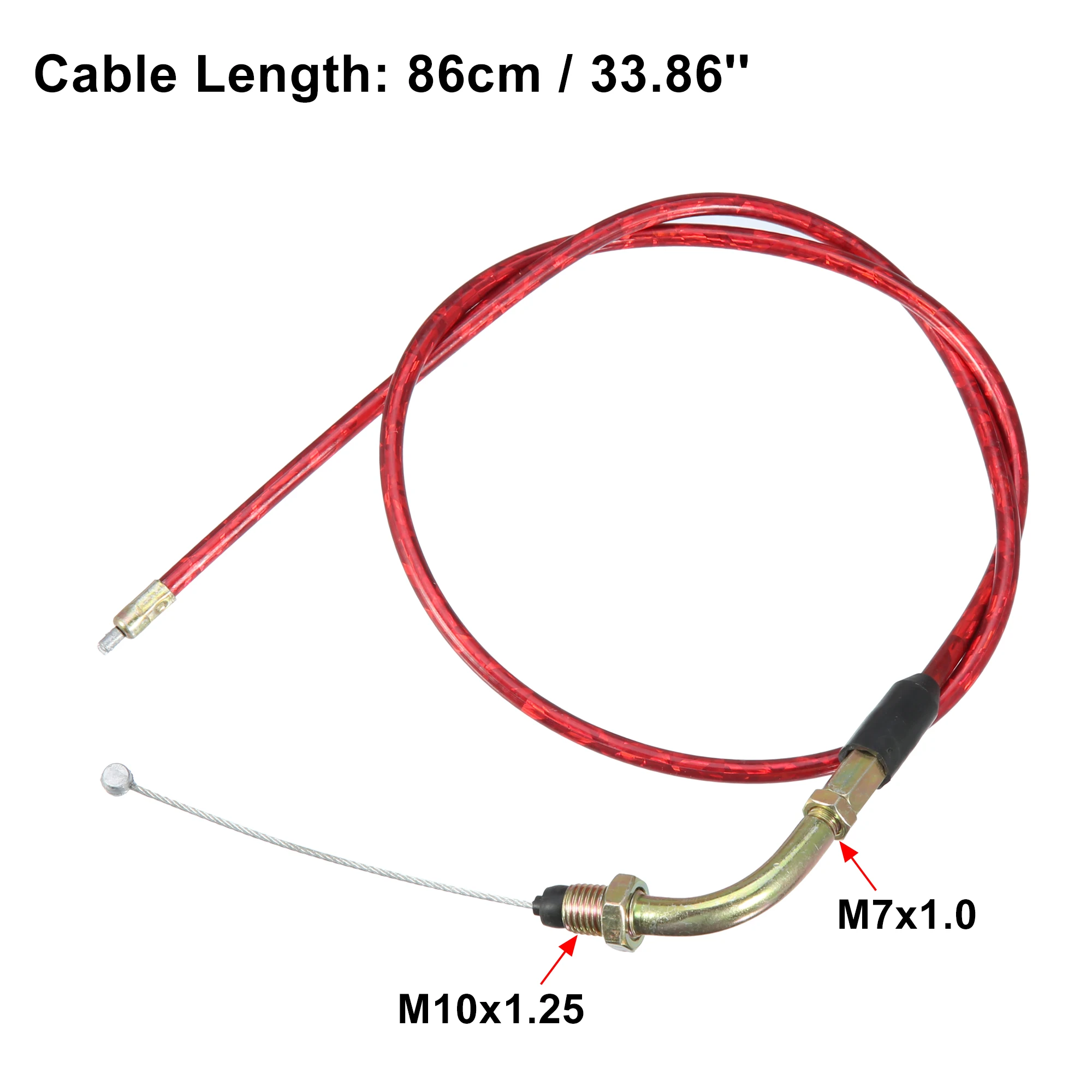 Motoforti кабель дроссельной заслонки 86 см мотоцикл колено дроссельная заслонка Универсальный подходит для 50cc 70cc 90cc 110cc 125cc 250cc ATV Quad