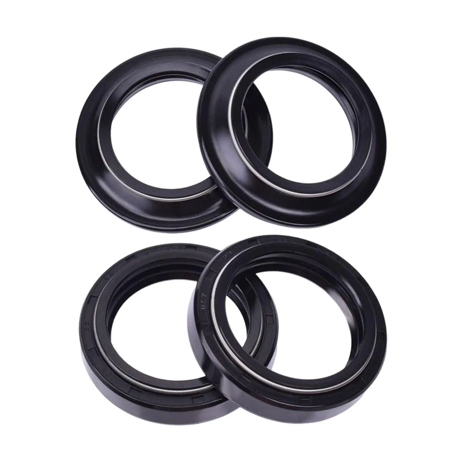 4 Pieces Motorcycle Front Fork Damper Shock Oil Seal & Dust Seal Parts for Yamaha TW200 XV125 Virago Yzf-r125 Yzf-r15 150cc images - 6