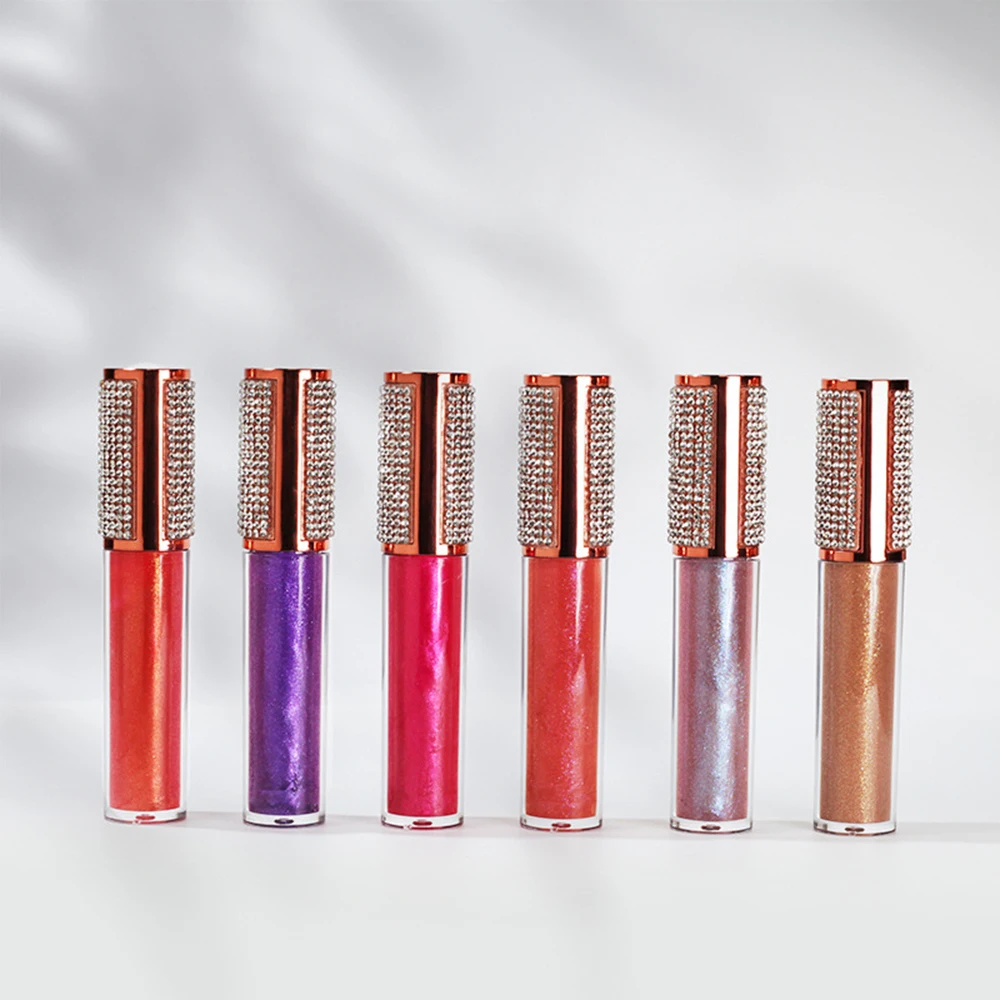 

5ml Chipped Diamond Shimmering Nutritious Waterproof 20 Color Private Label Lipgloss Custom Bulk Makeup All Lip Tint