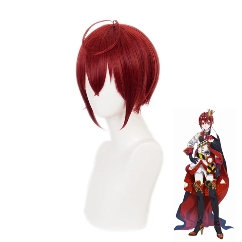 

Twisted Wonderland Wig Riddle Rosehearts Wig Red Queen Cosplay Hair Purple Alice Synthetic Halloween Men Women Role Play