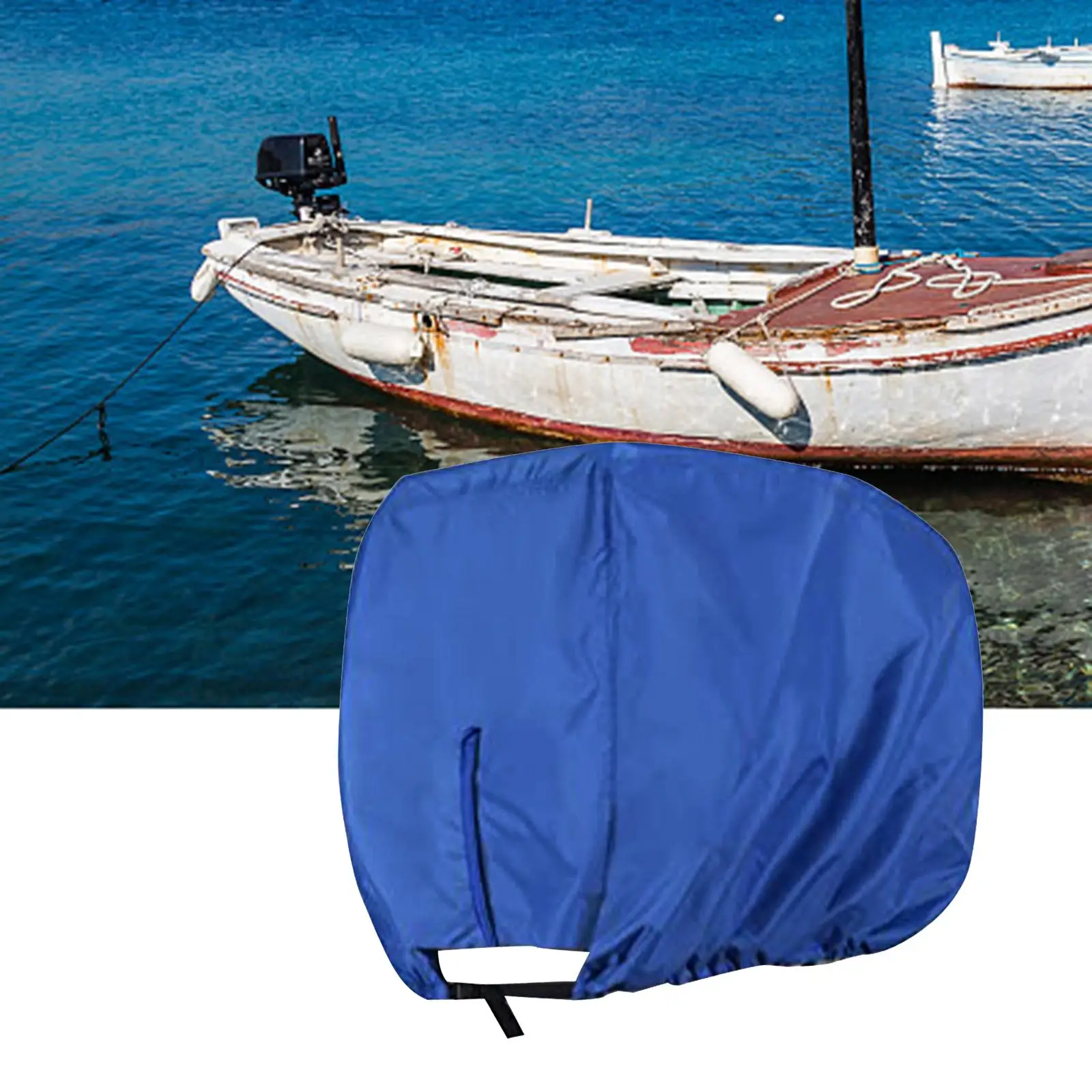 

Outboard Motor Cover Vented Heavy Duty Boat Engine Hood Covers for Boat Motor 25-50HP