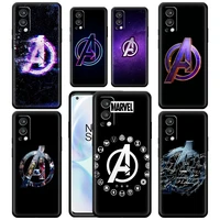 marvel avengers a logo for oneplus nord 2 ce 5g 9 9pro 8t 7 7ro 6 6t 5t pro plus silicone soft black phone case cover capa coque