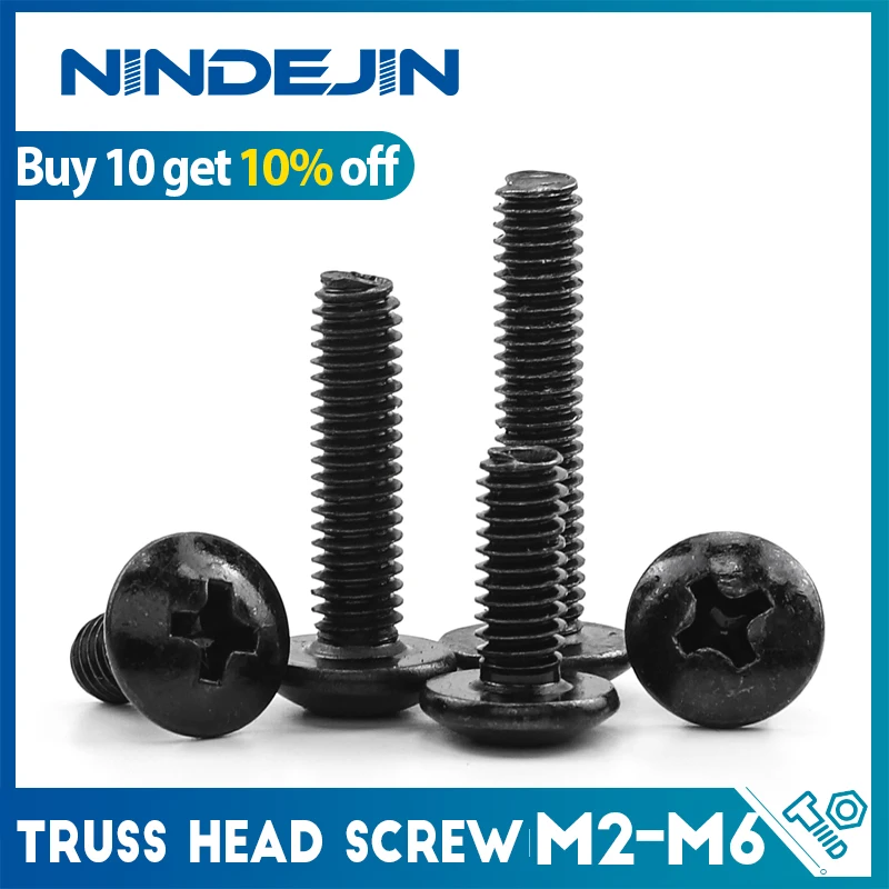 

NINDEJIN шурупы M3 M4 черные