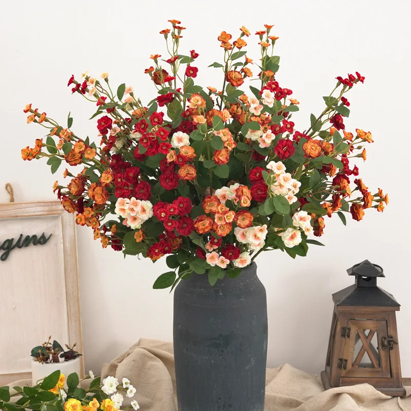 

1 Branch Artificial Flower Decorative Simulation Rose Flower Faux Flower Silk Flower Flores Fake Flower Party Wedding Decoration