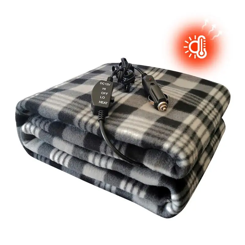 

Travel Heated Blanket 12V Car Electric Heating Blanket Mattress Machine Washable Winter Warmer Heated Throw Blankets for Car