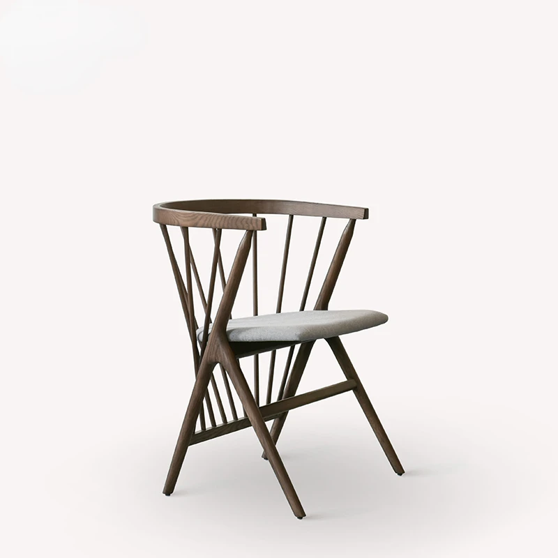 

Сибаст № 8, стул, скандинавский обеденный стул из твердой древесины, книжный стул среднего возраста