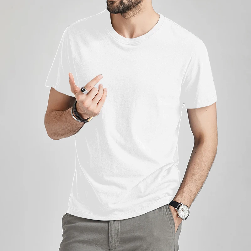 

High Quality Versatile Cotton T-Shirts Men's Women's Solid Color O-Neck Fashion Casual Sweatshirts Gifts for Boyfriends