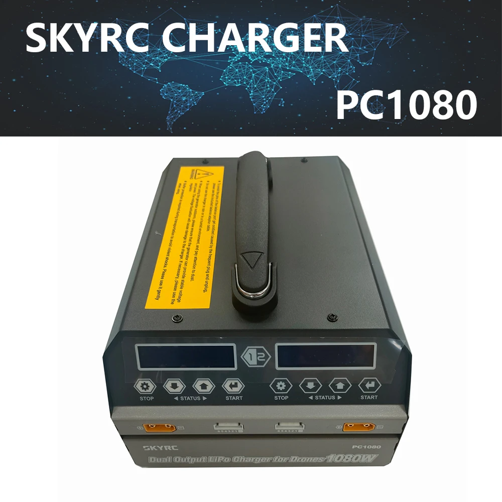 SKYRC PC1080 PC1080C 6S зарядное устройство для литий-полимерных аккумуляторов двухканальная зарядка 1080 Вт 20A 540 Вт * 2 для БПЛА сельскохозяйственного дрона опрыскивателя