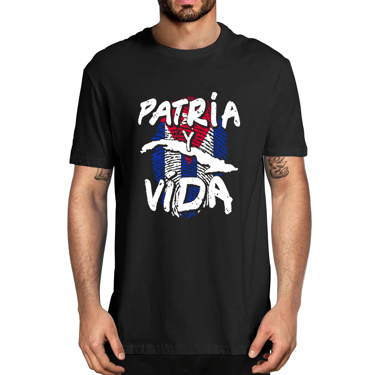 

100% хлопок Patria Y Vida Куба кубинский свободный движение Se Acabo Винтажная летняя мужская новинка футболка Женская Повседневная Уличная одежда
