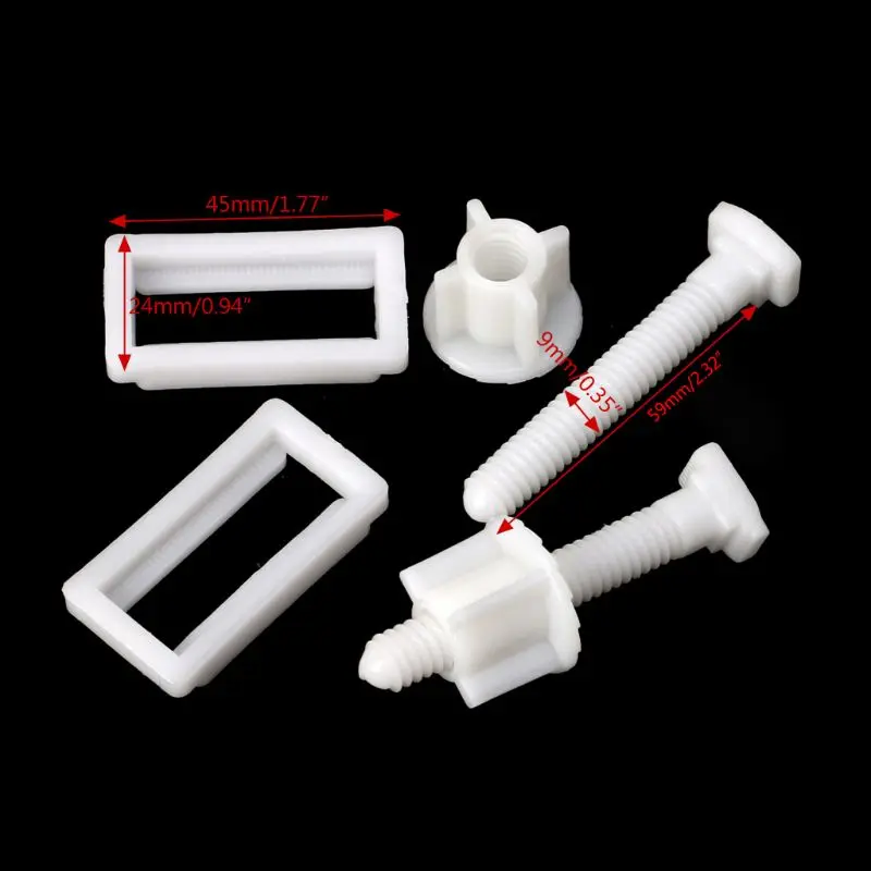 

1 Pair Toilet for SEAT Hinge Bolts Screw Fixing Fitting Kit Toilet for SEAT Repa
