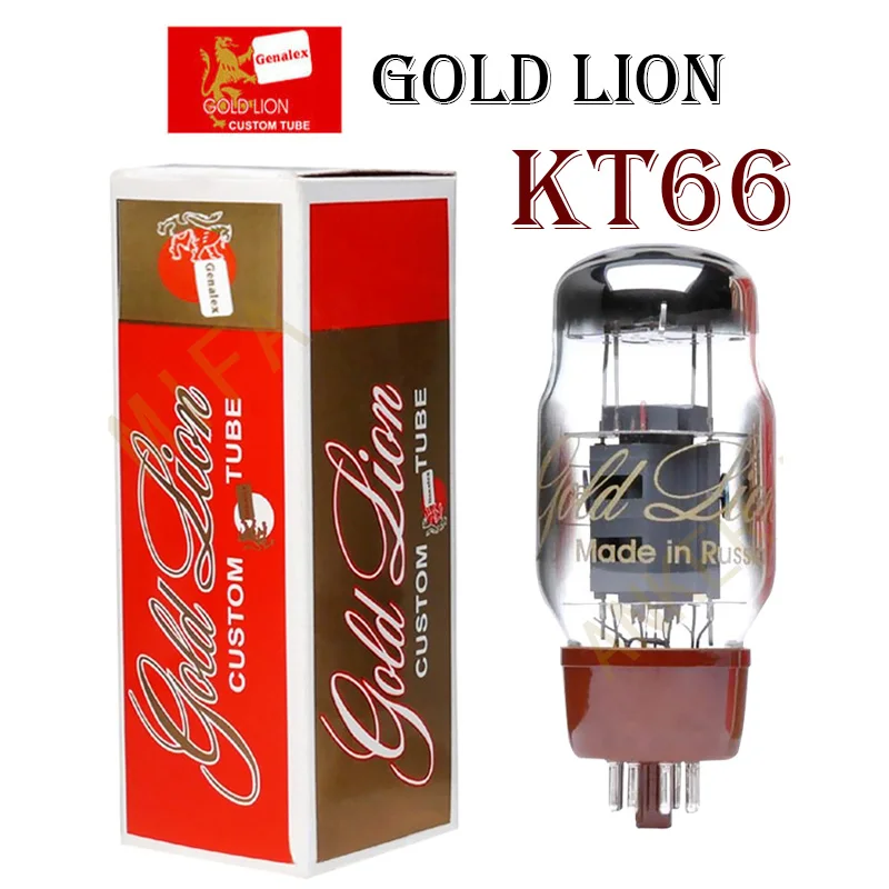 

Вакуумная трубка KT66 с точным совпадением Gold Lion Genalex KT66 EL34 6L6, 8 контактов, Электронная трубка для Hi-Fi усилителя, звуковой клапан «сделай сам»