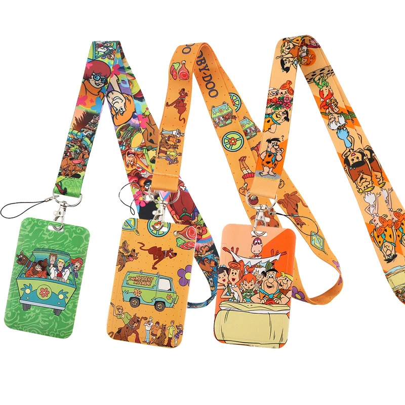

Cartoon Brave Dog Lanyard Keys Phone Holder Funny Neck Strap With Keyring ID Card DIY Animal webbings ribbons Hang Rope Gifts
