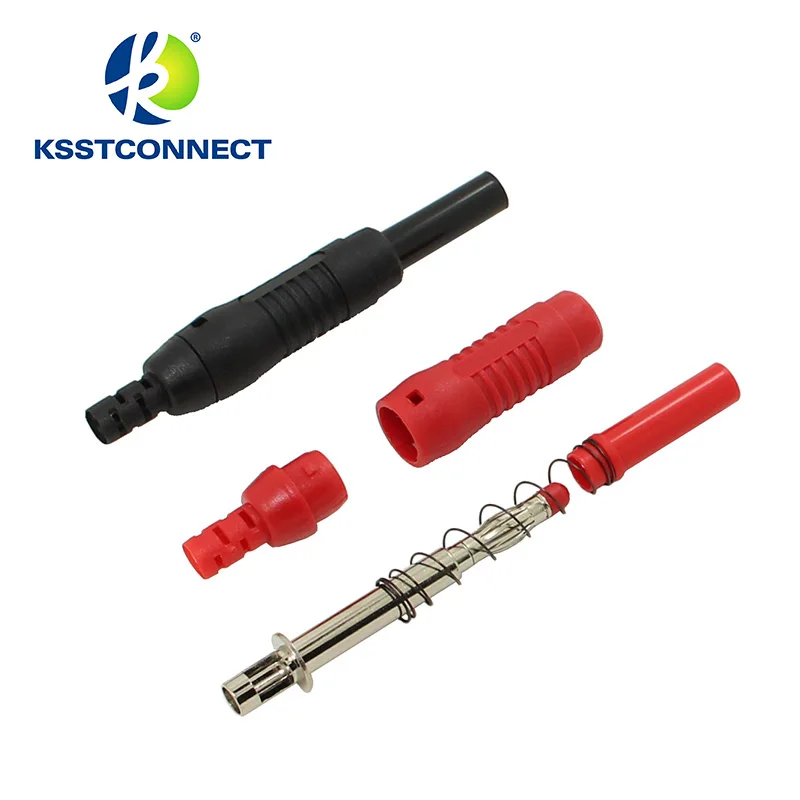 

BP454 Nickel Plated 4mm retractable In Line Banana Plug Solder type