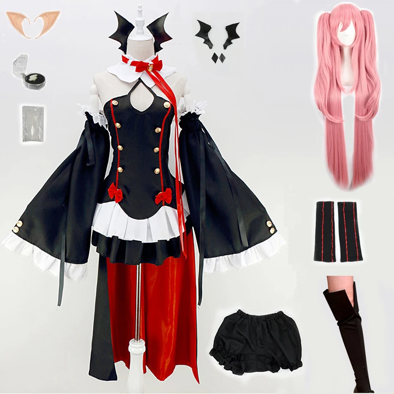 

Костюм для косплея серофа из конца Овари no Seraph Krul Tepes, униформа для косплея, аниме ведьма вампира, костюм на Хэллоуин для женщин